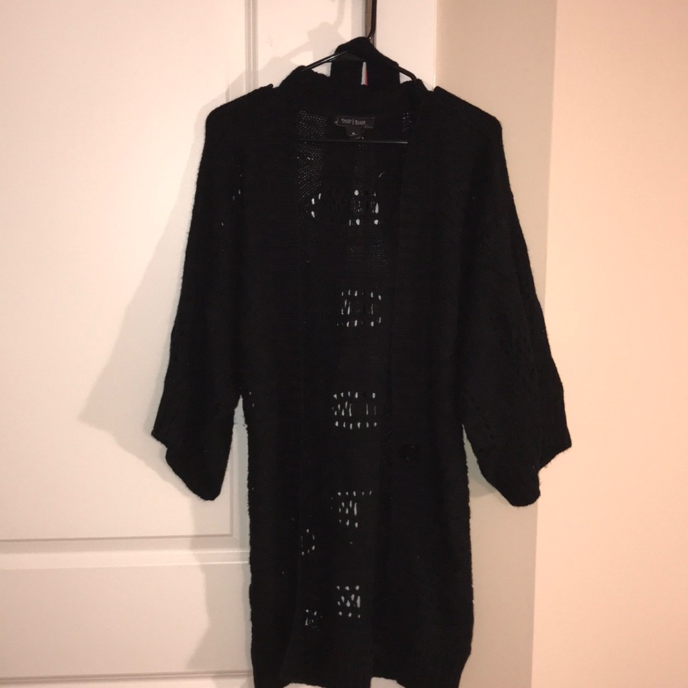 Chunky black cardigan